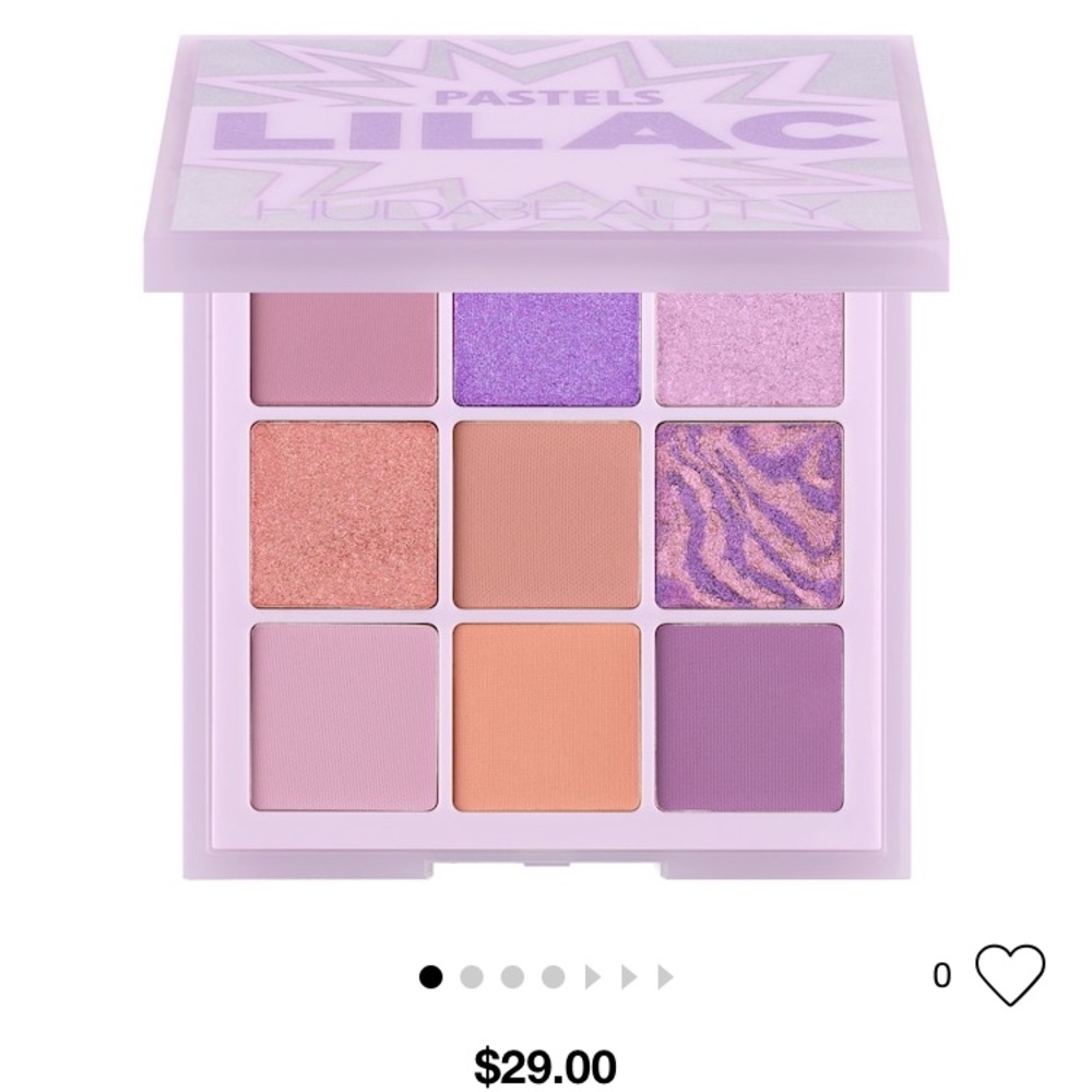 Huda Beauty Lilac 9 pan eyeshadow palette